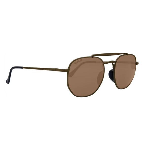 QWAVE Collection JD Polarized Sunglasses, Rust Bronze / Amber Tint - Picture 1 of 7